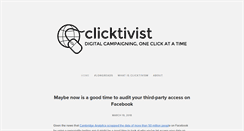 Desktop Screenshot of clicktivist.org